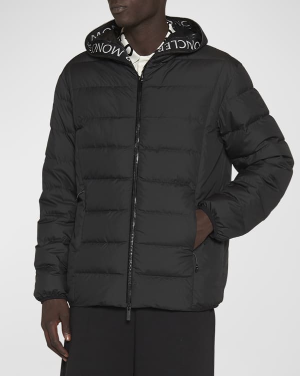 Moncler Ryan Mixed-Media Down Jacket | Neiman Marcus