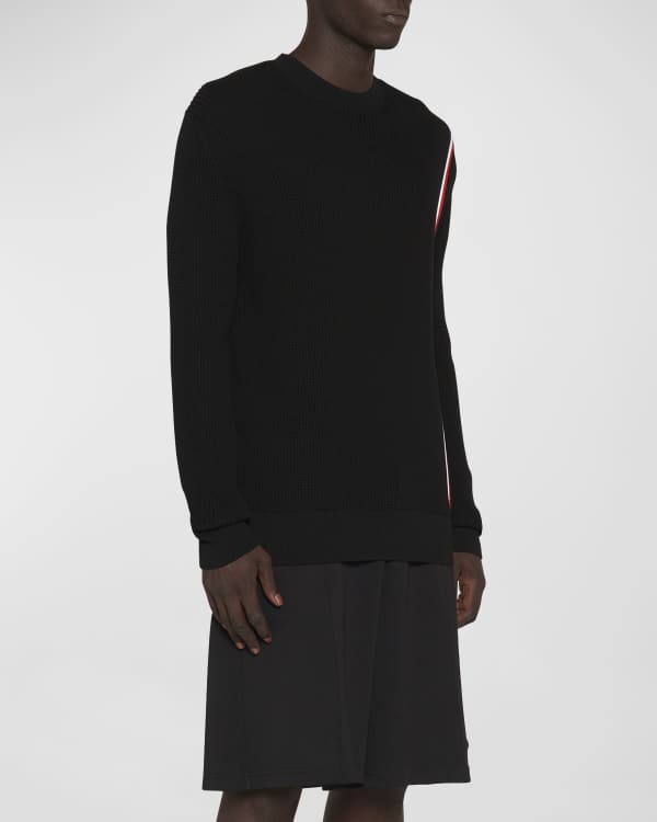 Moncler Men's Cable-Knit Wool Sweater | Neiman Marcus