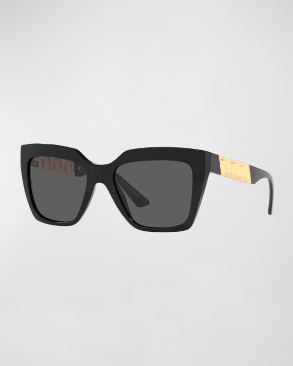 ACETATE & METAL OVERSIZED SQUARE-BLACK/ RED/GOLD/ SOLID GREY-O/S main image 1