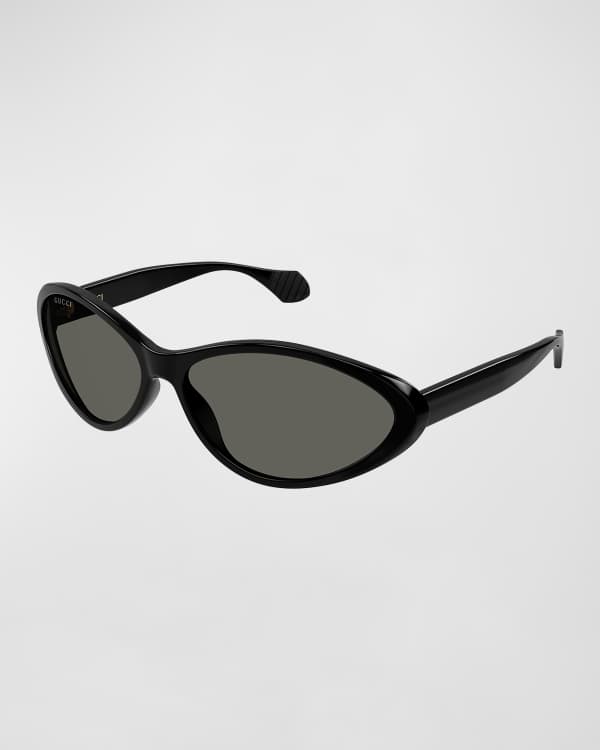 Gucci Oversize Rectangle Acetate Sunglasses | Neiman Marcus