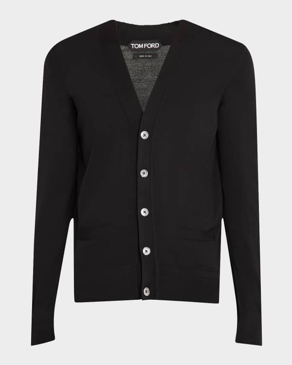 Amiri x Wes Lang Men's Sketch Cardigan Sweater | Neiman Marcus