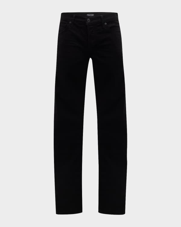 Prada Men's Five-Pocket Velvet Denim Jeans | Neiman Marcus