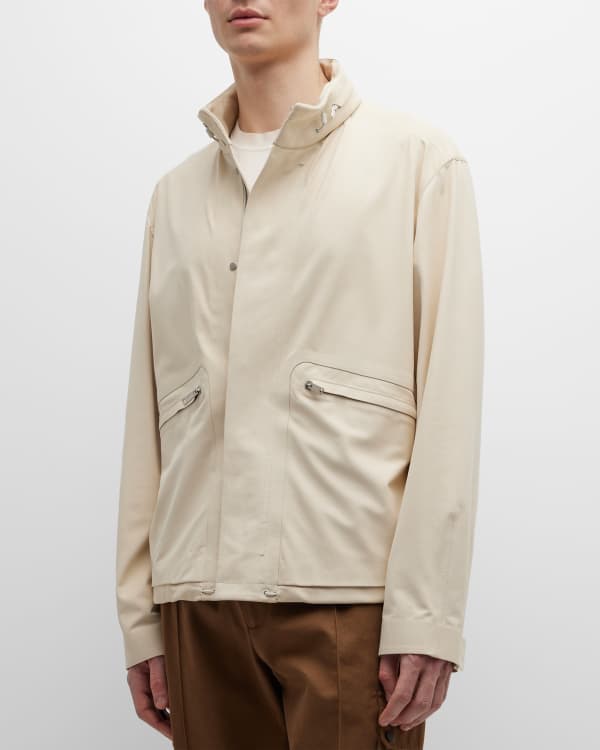 Neiman Marcus Men's Suede Safari Jacket