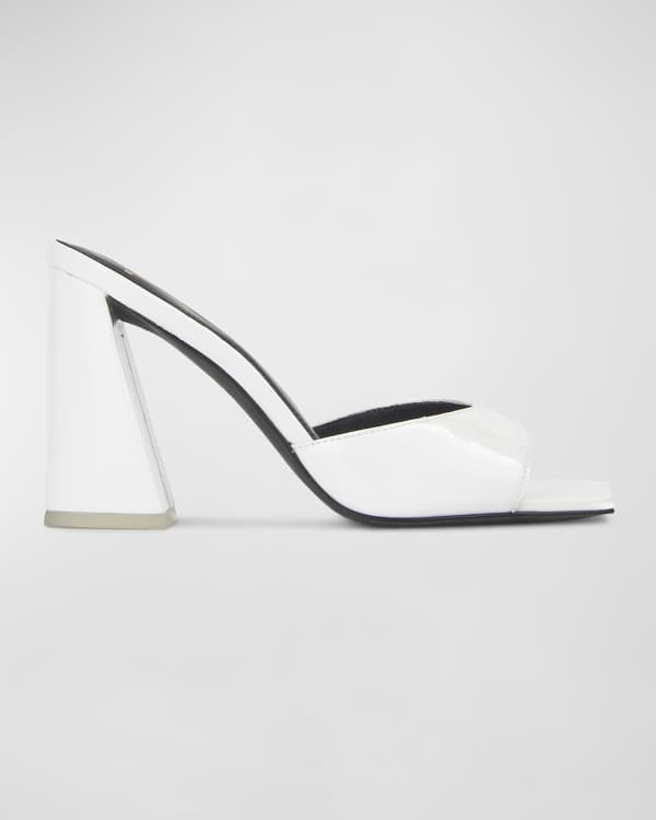 Paris Texas Anja Block-Heel Mule Sandals | Neiman Marcus