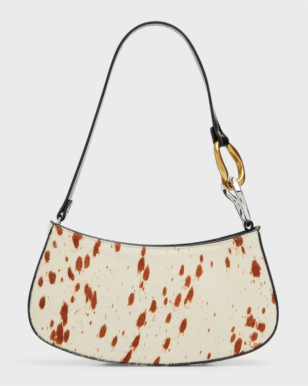 Staud Ollie Zip Leather Shoulder Bag Neiman Marcus