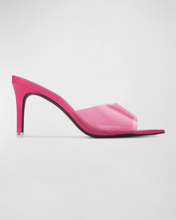 Paris Texas Anja Block-Heel Mule Sandals | Neiman Marcus