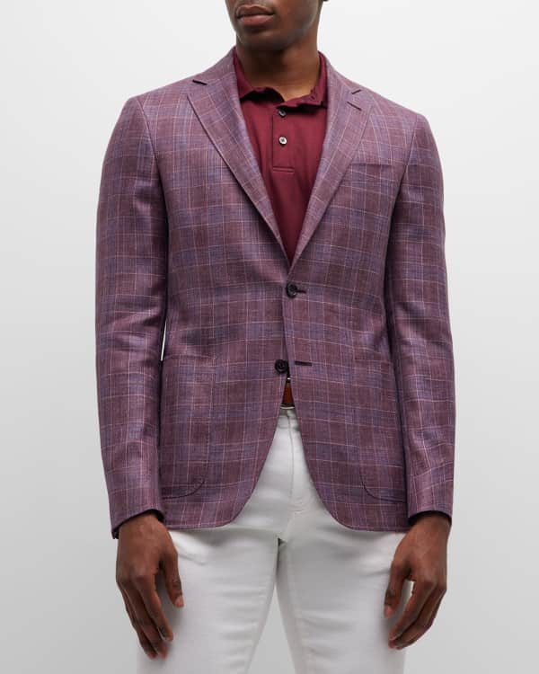 Canali Men's Melange Wool-Blend Sport Jacket | Neiman Marcus