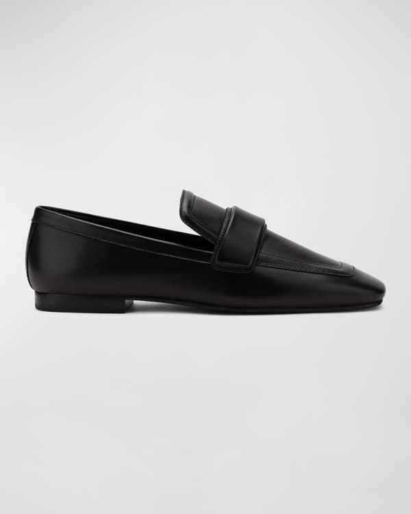 Marc Fisher LTD Hemmy Leather Flat Loafers | Neiman Marcus