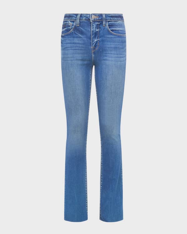 MSGM mid-rise bootcut jeans - White
