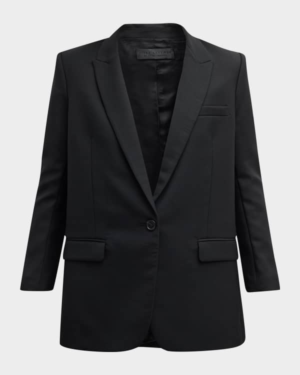 Theory Grinson Modern Silk Georgette Blazer Neiman Marcus
