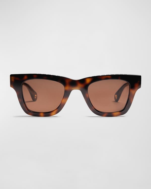 Bottega Veneta “Cyclone 11” Sunglasses in Neon