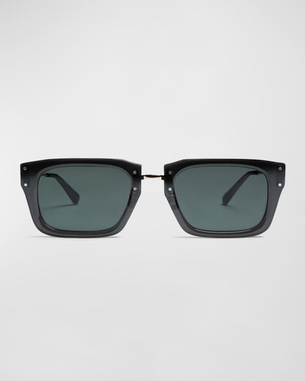 Bottega Veneta “Cyclone 11” Sunglasses in Neon