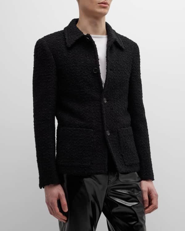 Tweed Varsity Jacket - Luxury Grey