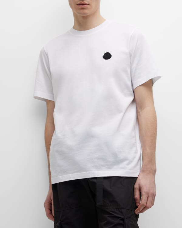 Moncler Men's Logo Lettering T-Shirt | Neiman Marcus