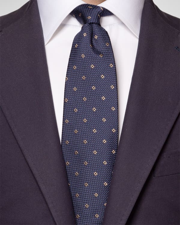Eton Men's Pin Dot Silk Wedding Tie Neiman Marcus
