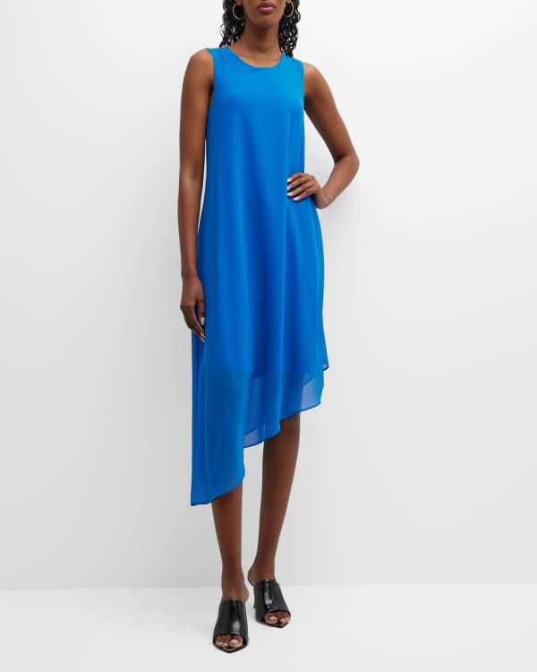 Kobi Halperin Raina Cold Shoulder Silk Popover Dress Neiman Marcus