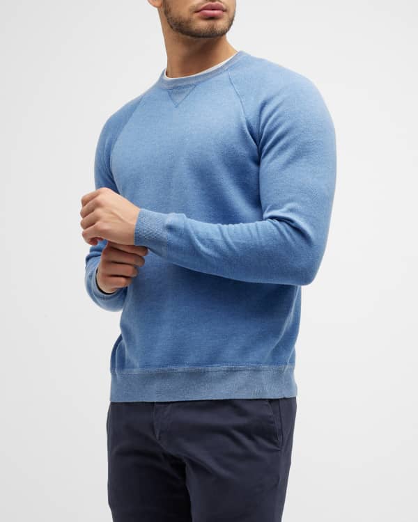 Peter Millar Men's Perth Micro-Stripe Half-Zip Sweater | Neiman Marcus