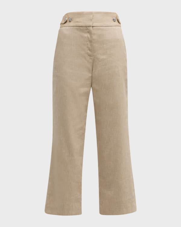 Ralph lauren wide leg linen pants discount