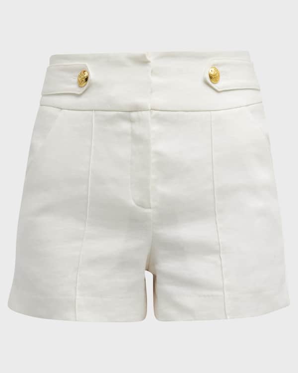 ショートパンツ MAJESTIC FILATURES Shorts with drawstring waist Majestic Filatures Metallic Stripe Organic Cotton Shorts