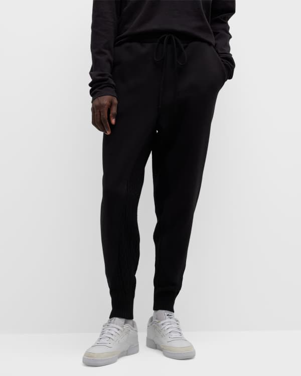 Moncler Men's Pleated Side-Tape Chino Jogger Pants | Neiman Marcus