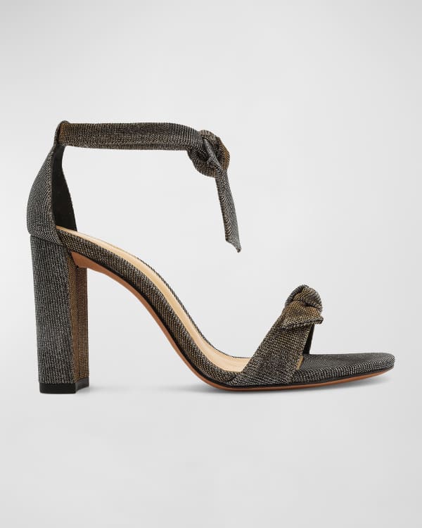 AREA x Sergio Rossi Ostrich Feather Over The Knee Gladiator Sandals Neiman Marcus