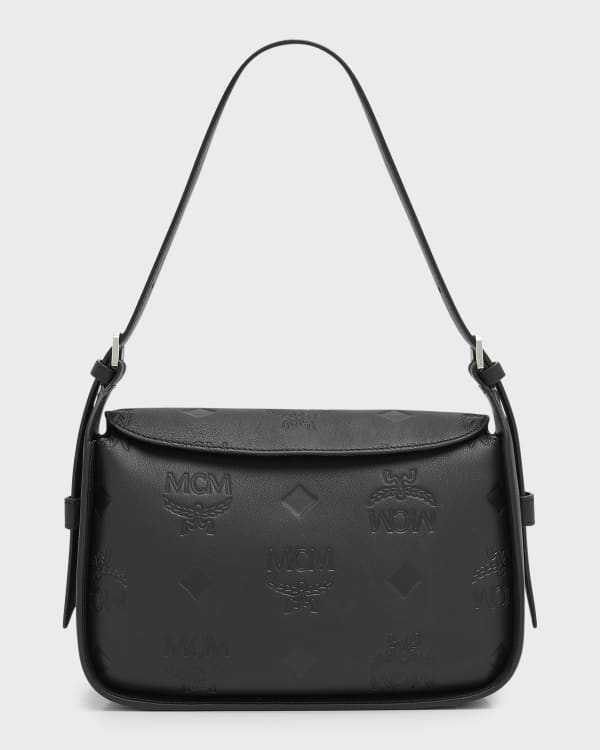 MCM Large Klara Leather Hobo Bag In Urban Taupe At Nordstrom Rack in Black