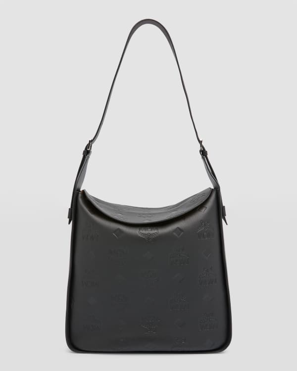 MCM Klara Large Monogram Leather Hobo Bag Neiman Marcus