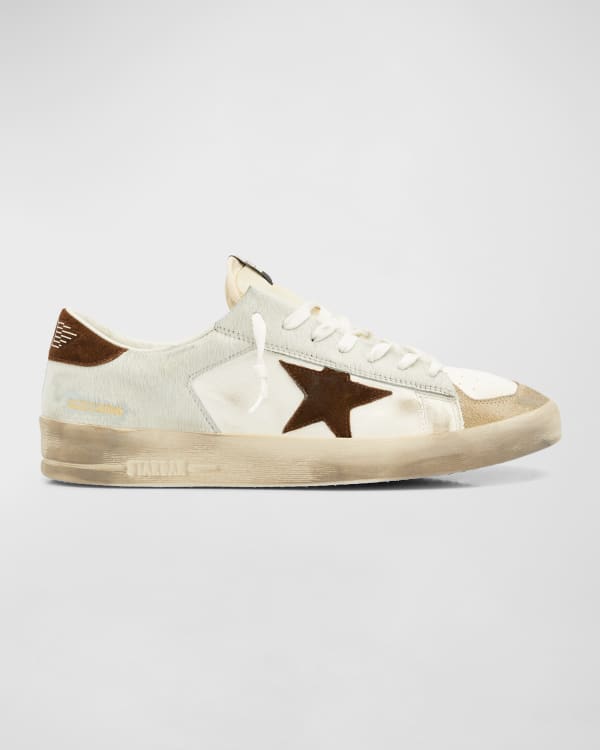 Golden Goose Men s Grindstar Lace Up Leather Sneakers Neiman Marcus