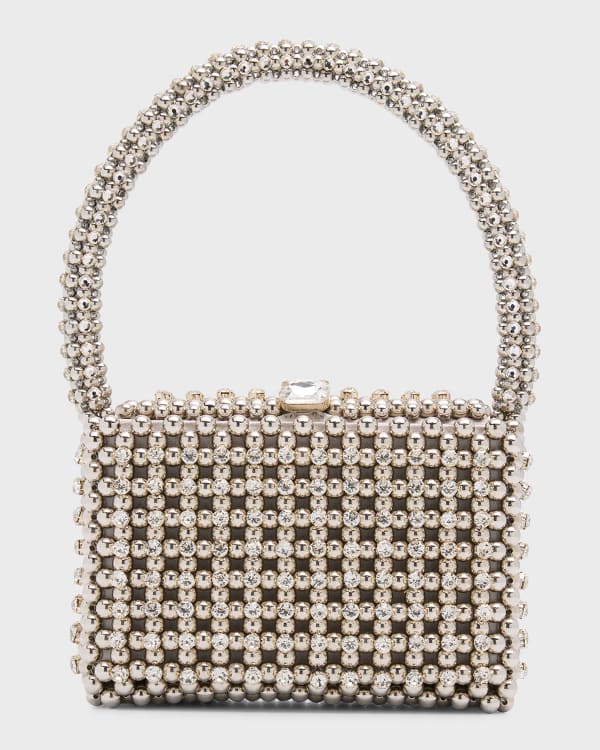 Nanushka Jen Boucle Top-Handle Bag | Neiman Marcus