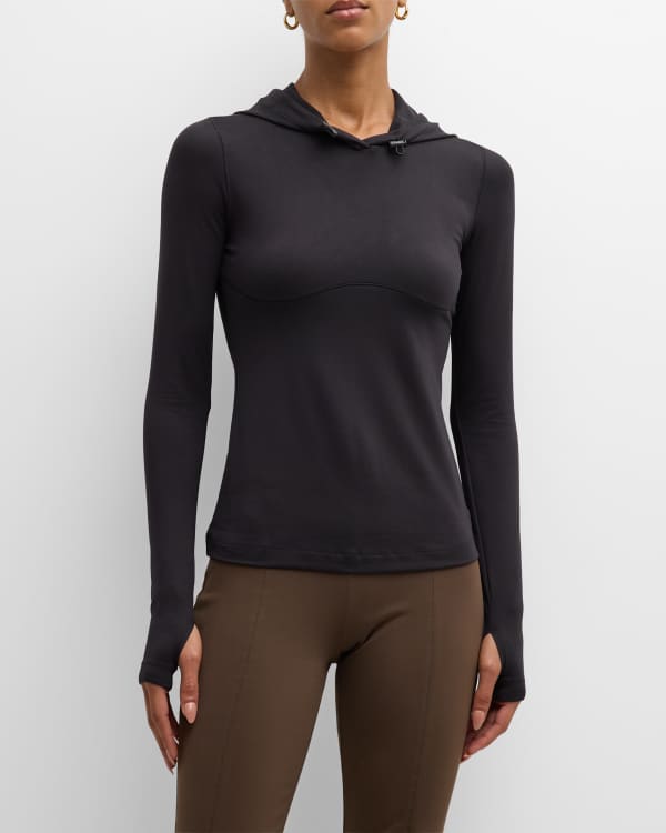 Alosoft Finesse Long Sleeve Top - Dark Heather Grey - Dark Heather Grey /  XS