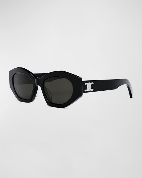 Embellished cat-eye sunglasses in black - Versace