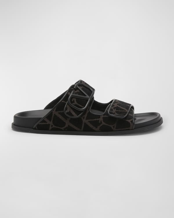 Bottega Veneta Men's Quilted Slide Sandals | Neiman Marcus