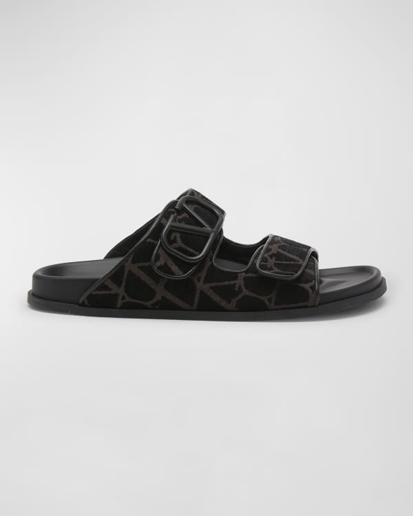 Valentino Garavani Men s Tonal Maxi Stud Slides Neiman Marcus