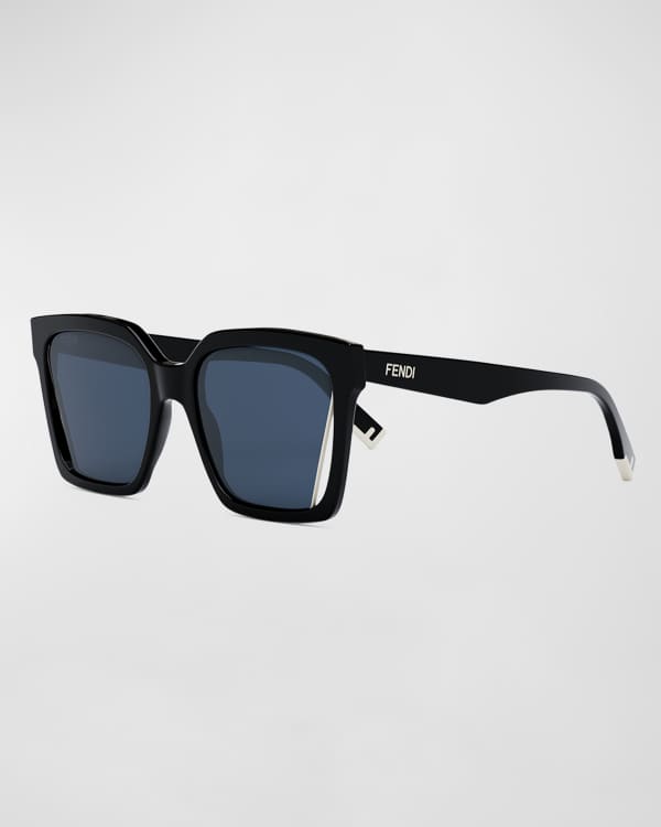 Fendi F Is Cat-eye Acetate And Metal Sunglasses