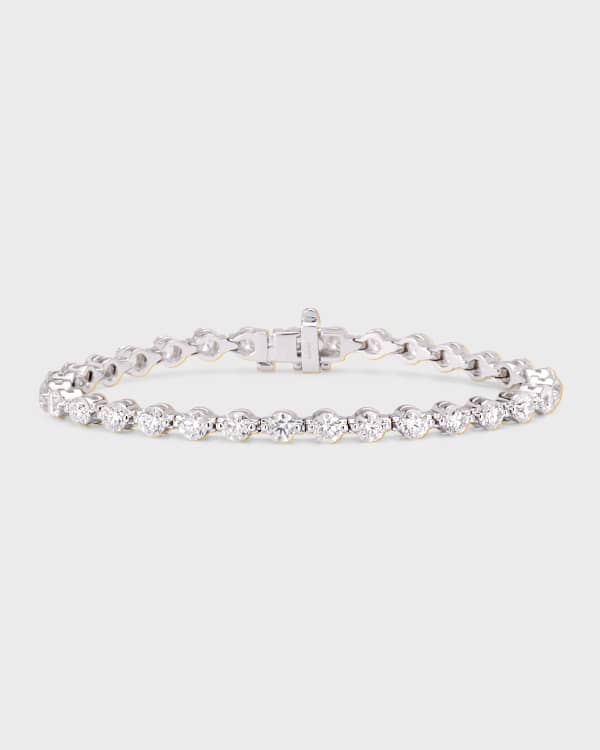 18K White Gold Cuban Diamond Chain Link Necklace, 8.00tcw