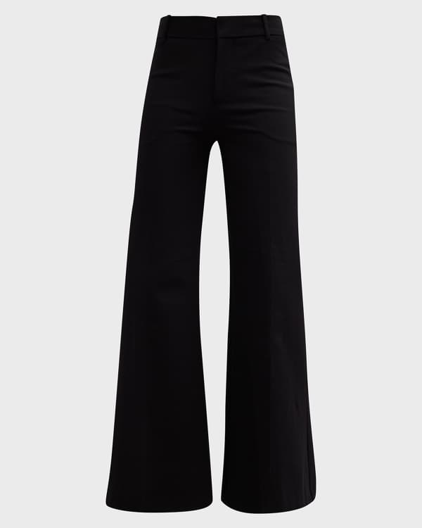 FRAME Pleated Wide Leg Pants Neiman Marcus