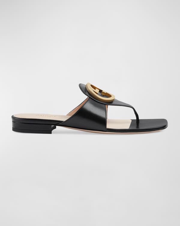 Gucci Kika GG Web Flip Flop Nero Web / 7.5