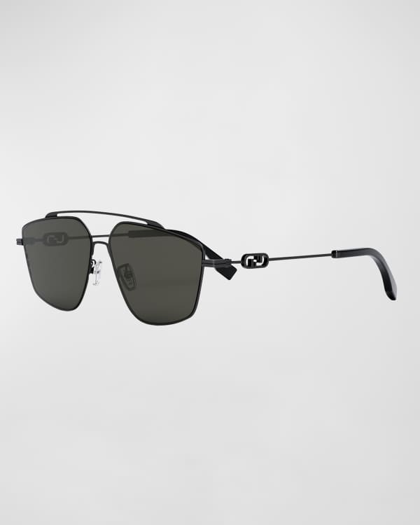 Fendi Men's FF-Monogram Square Sunglasses