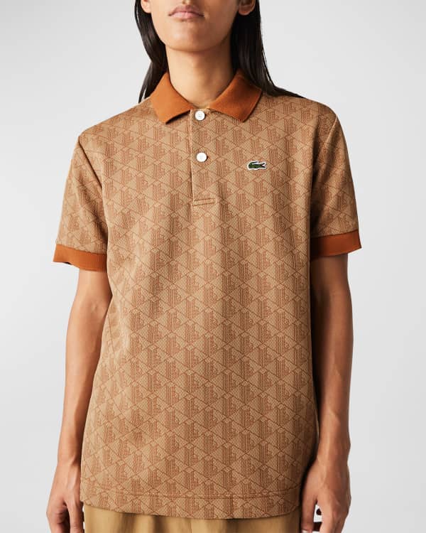 Lacoste leopard print polo shirt sale