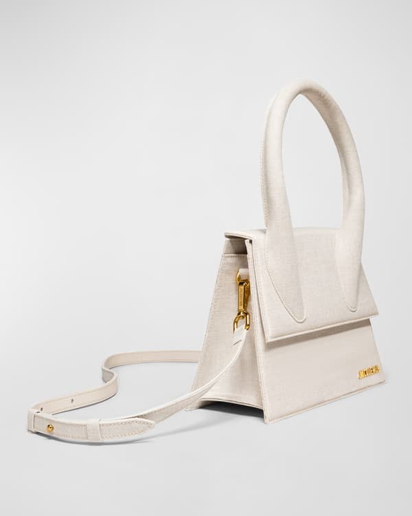 Jacquemus Le Chiquito Noeud Top-Handle Bag, 830 Camel, Women's, Handbags & Purses Top Handle Bags