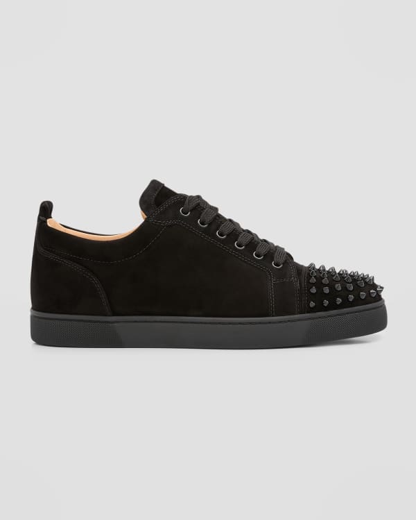 Men's Louis Mid-Top Spiked Leather Sneakers