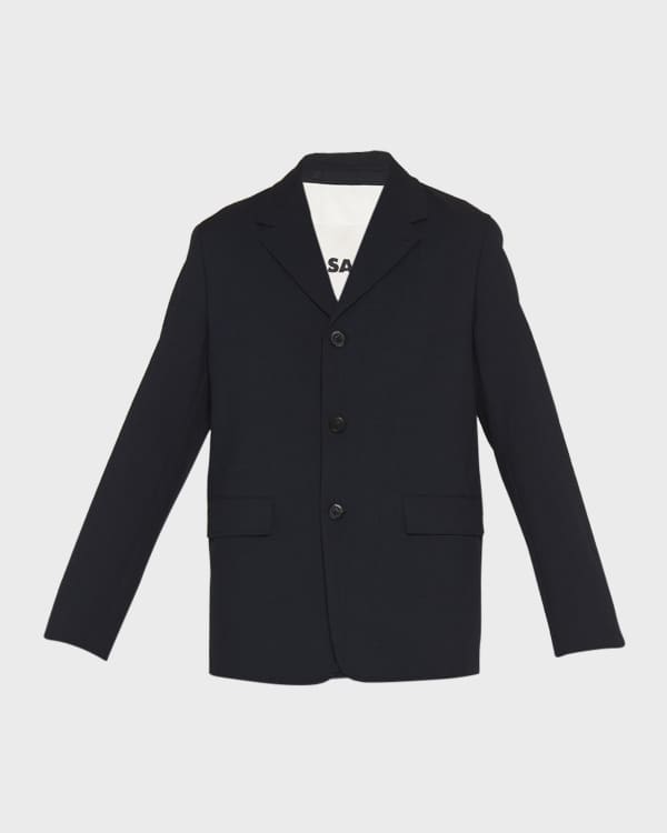 Amiri Men's Sequined Boucle Double-Breasted Blazer | Neiman