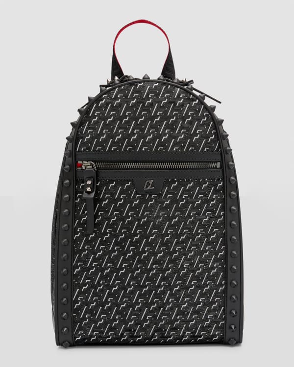 Christian Louboutin Black Leather Mini Spiked Sweet Charity Shoulder Bag