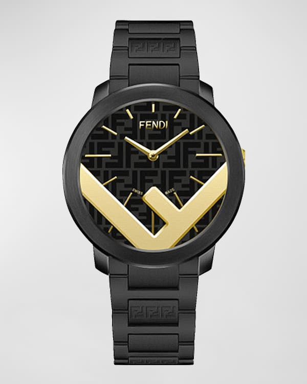 Fendi Men s 40mm Momento Fendi Bugs Chronograph Stainless Steel