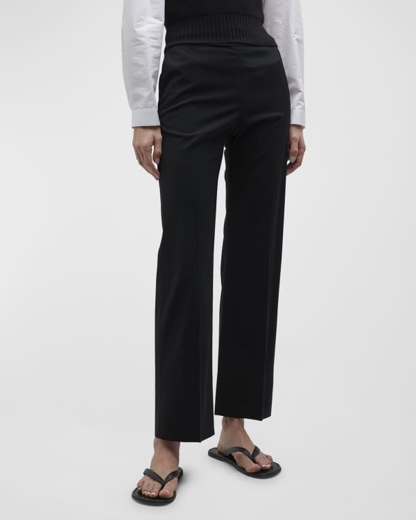 PARTOW Ava Belted Straight-Leg Ankle Pants | Neiman Marcus