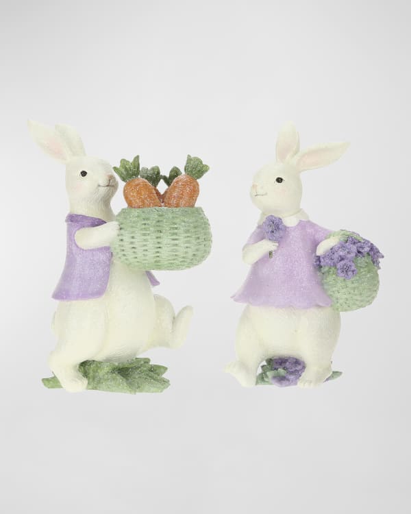 Mark Roberts Mr. & Mrs. Peter Rabbit, Small, Set of 2 - 12-13