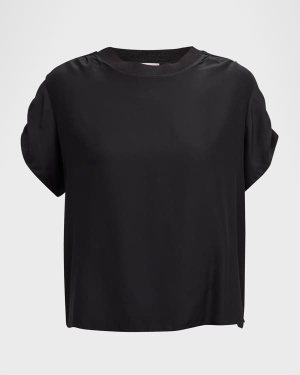 Cinq a Sept Katie Chrysanthemum-Print Asymmetric Crepe Jacket 