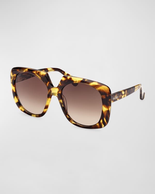 Max Mara Silver Metal Sunglasses