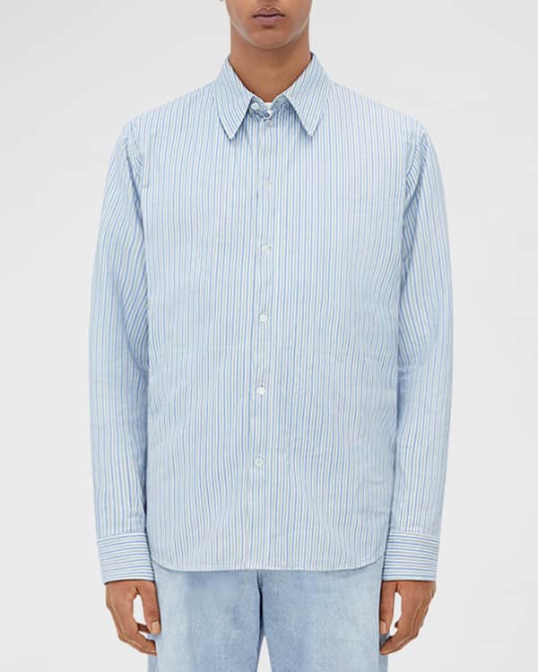 Amiri Bandana Reconstructed Silk Shirt in Blue for Men