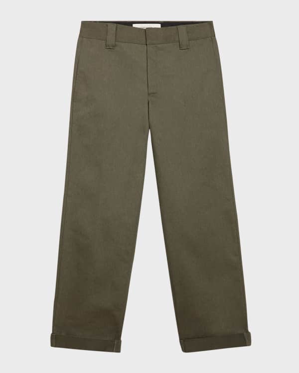 Burberry Men's Wide-Leg Chino Pants | Neiman Marcus